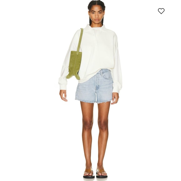 AGOLDE Parker Loose Fit‎ High Rise Vintage Long Denim Shorts in Twister Size 32 - Picture 5 of 16